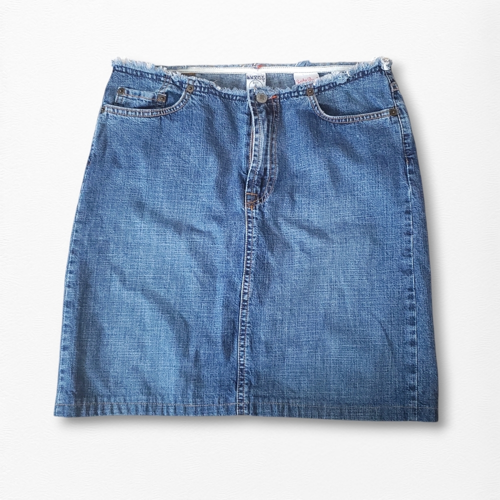 Lucky Brand vintage denim skirt, size 8